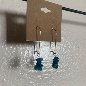Blue Stone Earrings 🦋